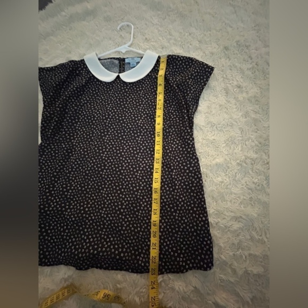 Ce Ce Women's Black and White Collared Top‎ - Picture 8 of 9